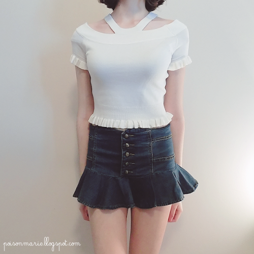 poison-marie - Frilly crop knit [ $16.33 ] / similar 01. 02. 03....