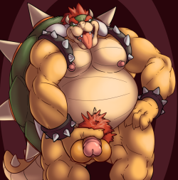 grizzlybites:  NovemBara 16 - Bowser, by himself! 