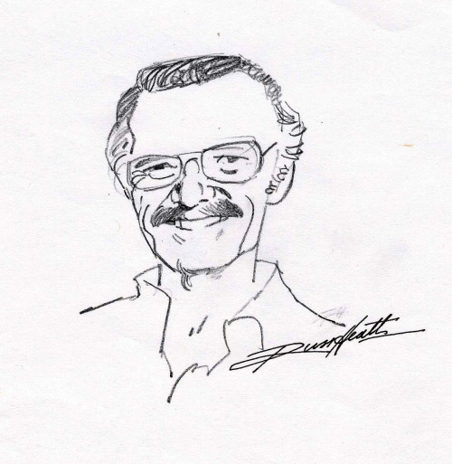thebristolboard - RIP Stan Lee. Sketch by Russ Heath, February...
