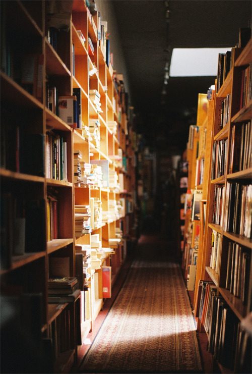 A slick shot of Adobe Books in San Francisco, CA captured by Lo, an artist, photographer and collector located in Berkeley.