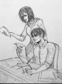 Chewykookie:  Quick Sketch Before Bed, Ackermans Doing Paperwork Together, Cuz Why