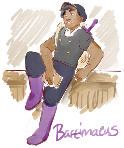 notfaquarl:I decided to finally do a sketch of Bartimaeus as he exists in my game of Stardew Valley,