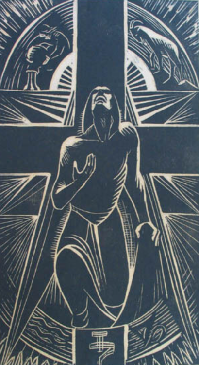 ein-bleistift-und-radiergummi: Emma Schlangenhausen Woodcuts, ca.1925 1. ‘Merkur.’ - 2. ‘Jupiter.’ -