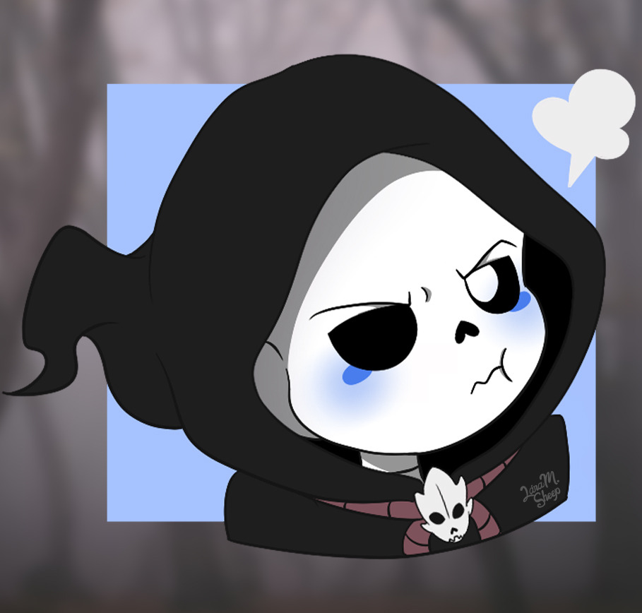 Lára M. Sheep [MelSheep 🌠] — Mini Reaper Sans! Aaaa, últimamente he  estado