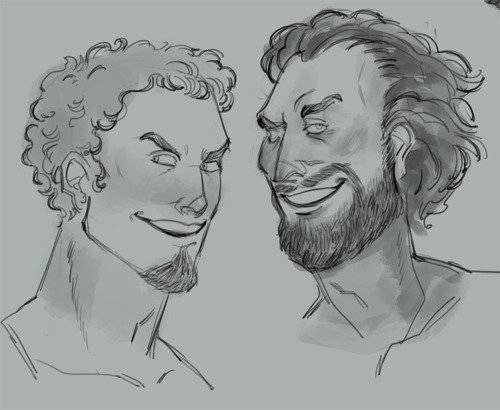 kashuan:first art in like? weeks? it feels like? so a bunch of boring headshots while i remember how