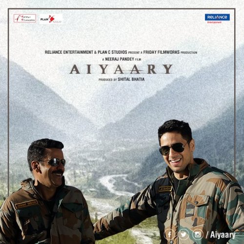 Sidharth Malhotra and Manoj Bajpayee on the set of Aiyaary in Kashmir