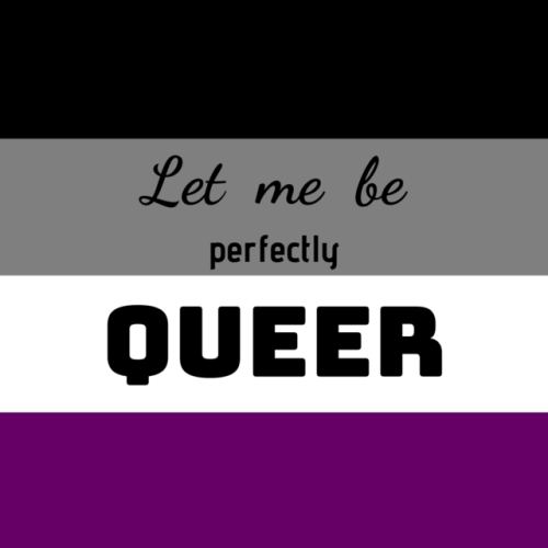 izziegs:(ID: Various Pride flags with the phrase “Let me be perfectly queer” over t