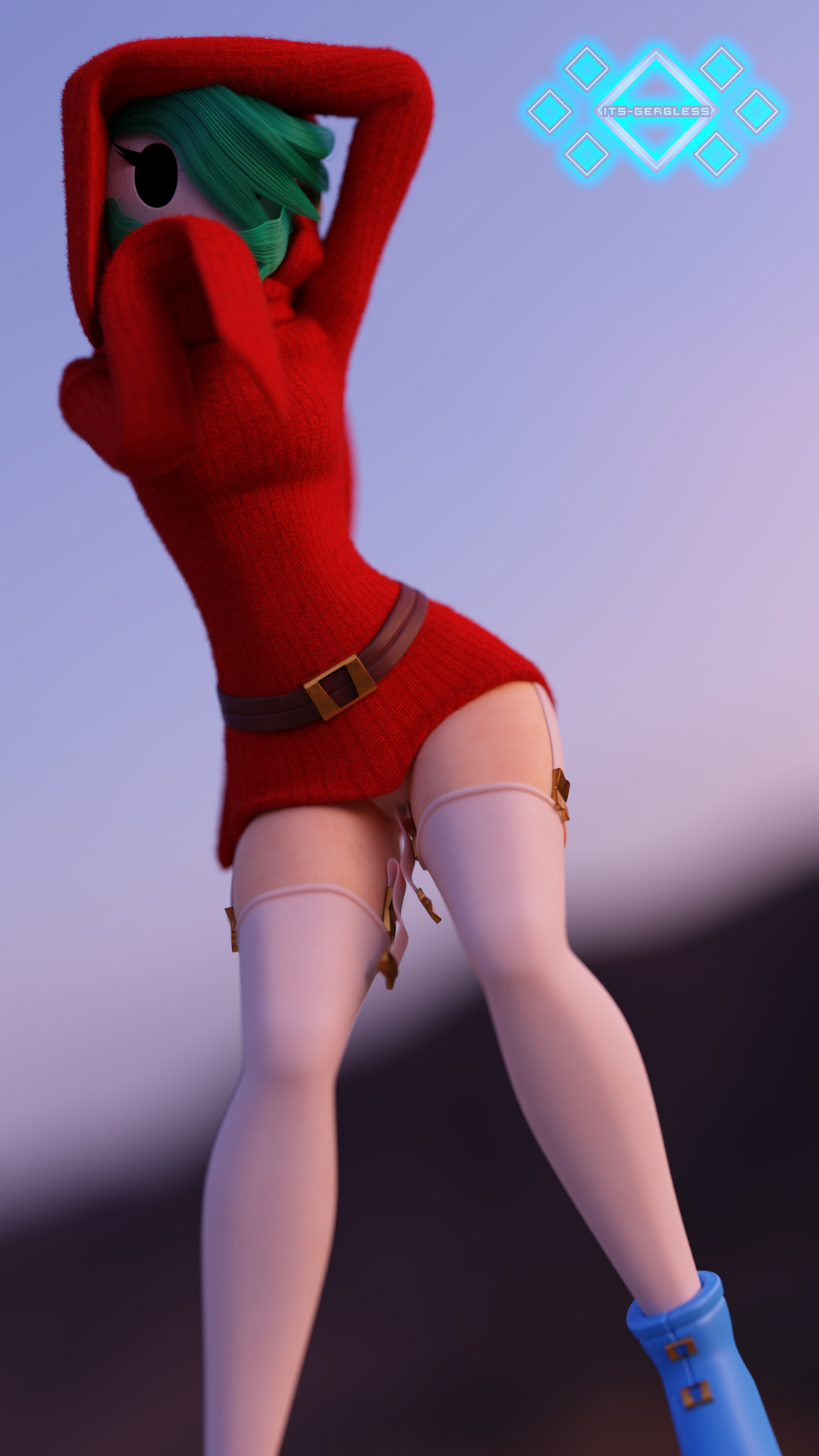 its-gergless: IMGUR (Better Resolution) Some shygal/girl posing. Model from senpai