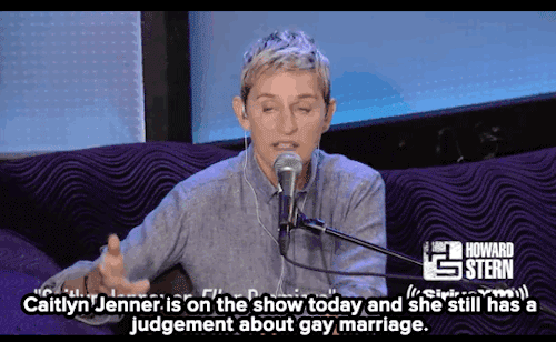bi-gays:Ellen DeGeneres takes Caitlyn Jenner to task for her hypocritical comments on gay marriage