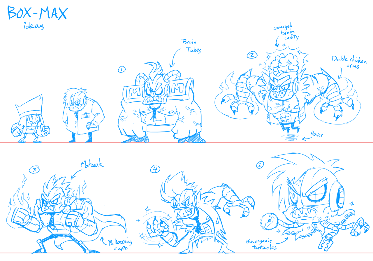 spillzndoodles:Here are some more enemy robot explorations. I tried a few different