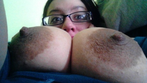 nicolemissess:  One lucky follower these tits can b yours for one day  Wish that could be me 