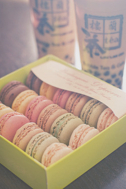 jennyyourworld:  French Macaron & Taiwanese