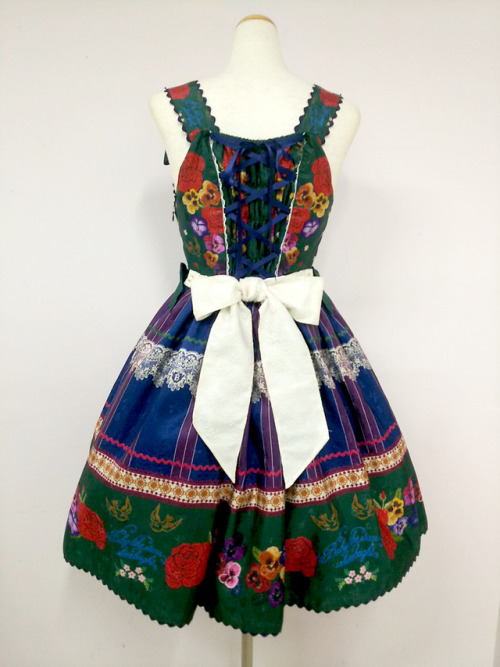 heckyeahlolitafashion:BTSSB Kanazawa: 入荷☆Polonaise Brillante～乙女の思想～柄エプロンジャンパースカート