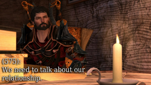 texts-from-dragon-age:Hawke: We need to talk about our relationship.Fenris: I just won a bet involvi