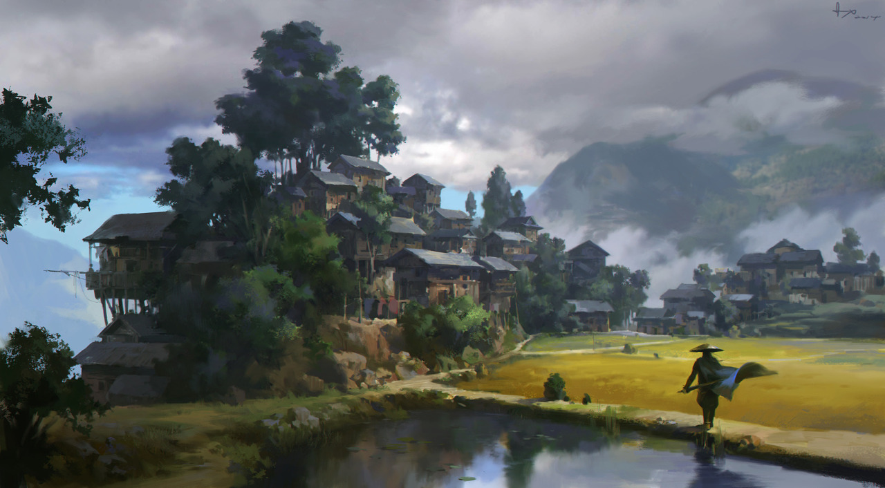 cinemagorgeous:  Beautiful art by Ling Xiang.