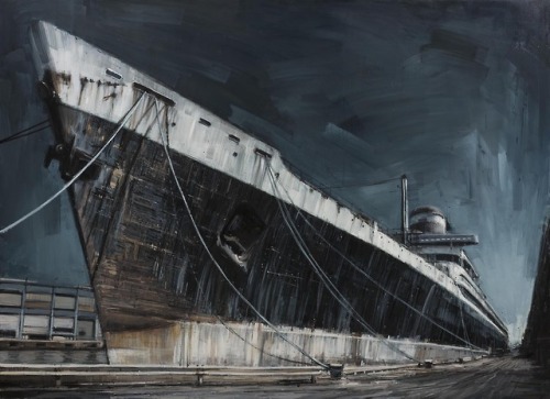 supersonicart: Valerio D’Ospina, Paintings.Stunning cityscapes and industrial paintings from I