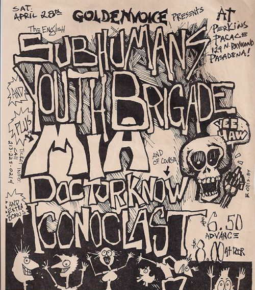 cthulhucoffee:  Punk Flyers of the 80’s and 90s 