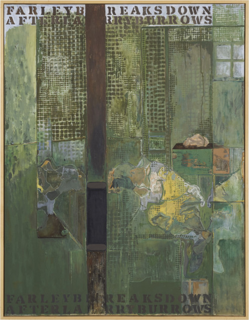nyctaeus:Jasper Johns, ‘Untitled’, oil on canvas, 2018