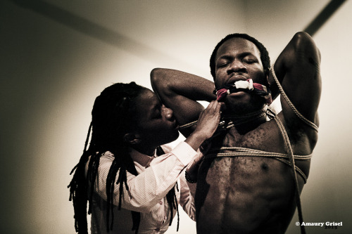 amaury-grisel-shibari: Ropes & Union-Jack Caritia and Bishop Black performing at Place des Cordes Paris Photography ; Amaury Grisel 