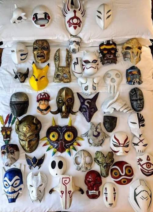 gamercrunch: Different masks from lots of different videogames! via reddit