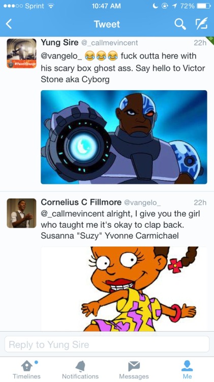 blackgeeksunited:  slaylormercury:  Yesterday my brother and I had a very long Twitter exchange where we mentioned just a few of our favorite black cartoon characters because growing up these characters were us. Because no mater what people will try and