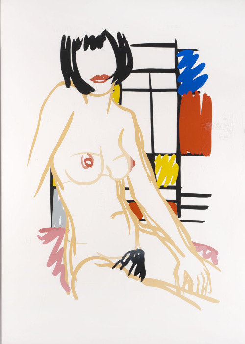 jujubamalagueta:  Monica wiht Mondrian Tom Wesselmann