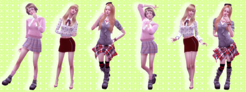 a-luckyday: Total : 18 Pose + All in one You need to download the: Pose player form Andrew’s Studio 