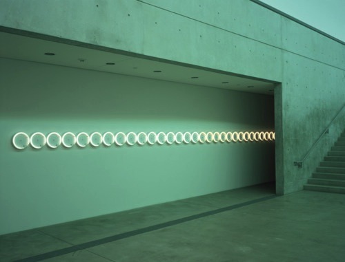 theleoisallinthemind:  Untitled (In Memory of Barbara Schiller) (1973) dan flavin 
