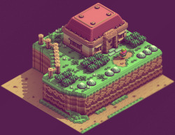 It8Bit:  Zelda 3D Isometric Designcreated By  Sir Carma  