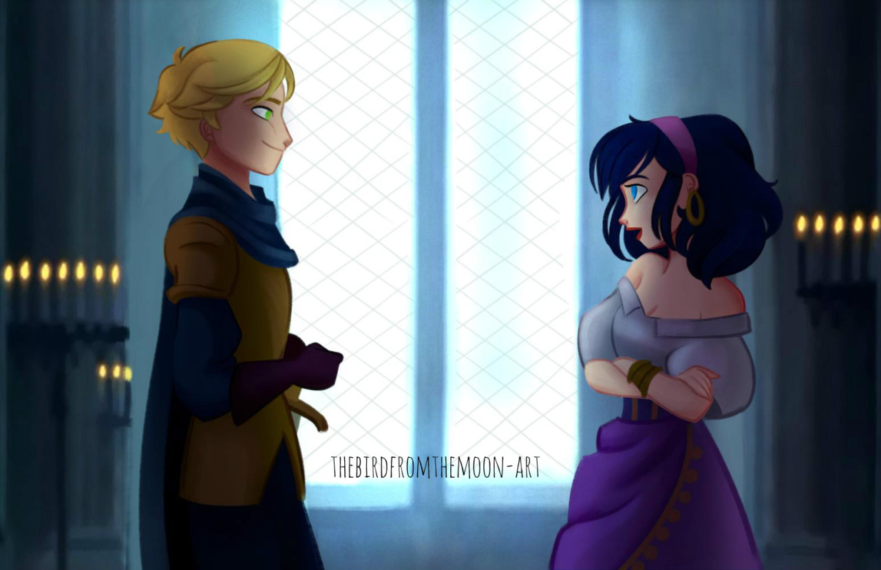 thebirdfromthemoon-art:  Disney’s hunchback of notre dame inspired fanart! (lazy