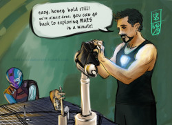 trashpandabarnes:in which Tony and Nebula