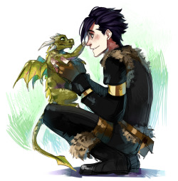 sharonsparda:  Toothless And Hiccup by ayane-ninja