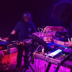 experimentalsynth:  Andre Cholmondeley and Alfonso Gracefo at The Mothlight #asheville #synth