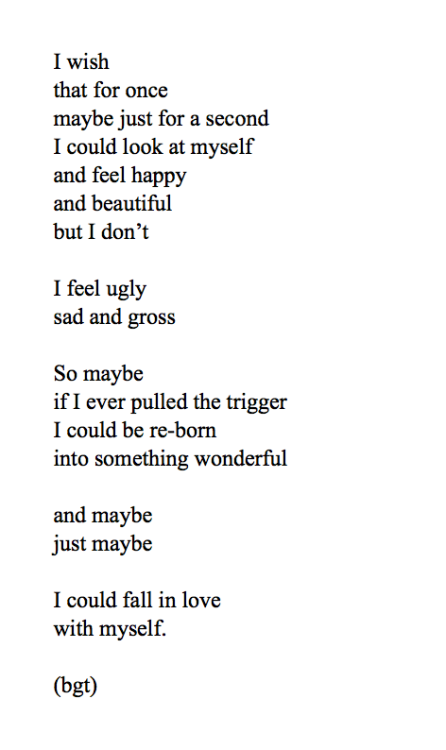 our-twisted-fantasy:  26letterscombined:  “I wish" by me.  You think no one cares? I care! Come talk to me. I’ll listen. Depressed blog. Remember I love you. Used to be our-twisted-fantasies. Account was terminated. . 