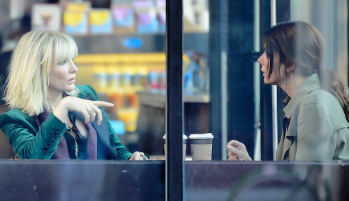 breathtakingqueens:Cate Blanchett and Sandra Bullock are seen on the set of ‘Ocean’s Eight’ on Octob