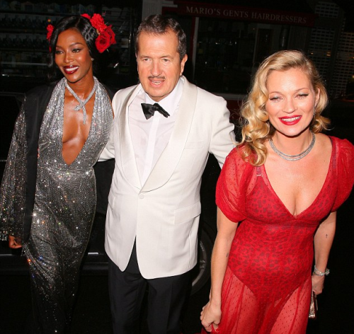 naomihitme:  Naomi, Kate Moss, and Mario Testino @ Mario’s 60th Birthday Party  