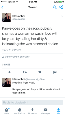 blasianxbri:  TIRED OF YALL ACTIN LIKE KANYE BEING THIS WAY IS A DAMN SURPRISE