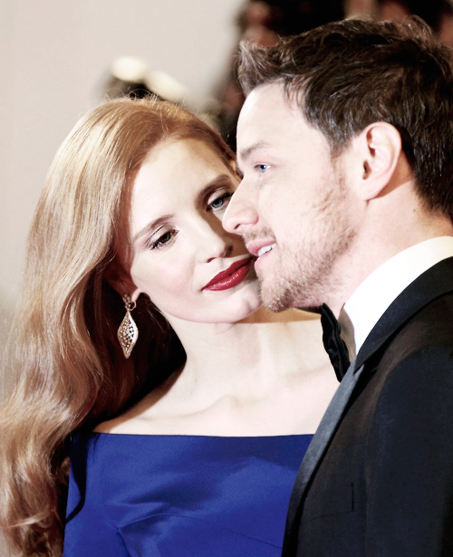 floraizon:  Jessica Chastain and James McAvoy attend “The Disappearance of Eleanor