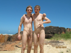 gotoanudebeach:  Go to a nude beach - with your buddy!