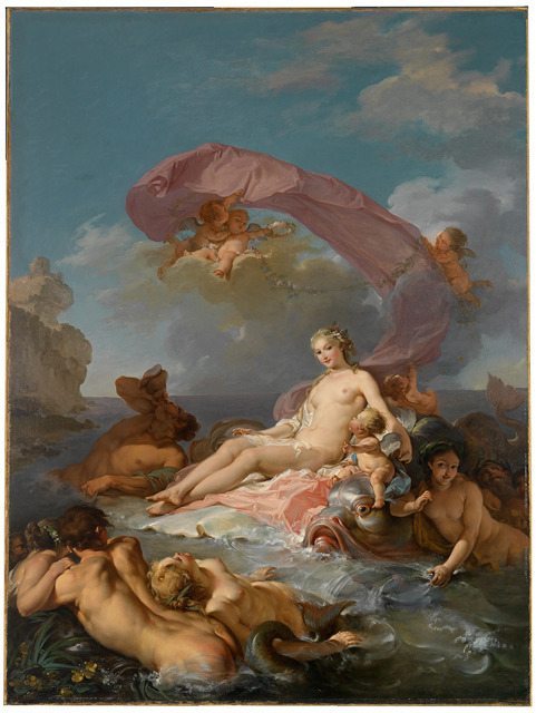 The Triumph of Amphitrite, by Jean-Hugues Taraval, Mead Art Museum, Amehrst.