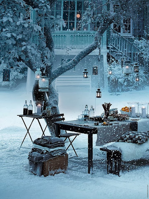 bluepueblo:  Snow Picnic, Stockholm, Sweden photo via dreamhouse 