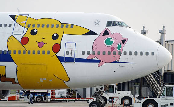 retrogamingblog:All Nippon Airways had a line of Pokemon-themed airplanes, the last