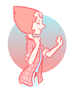 kimbeegalaxy:  Requested by the lovely @flannelpearl ! This is my first successful Pearl drawing :’D 