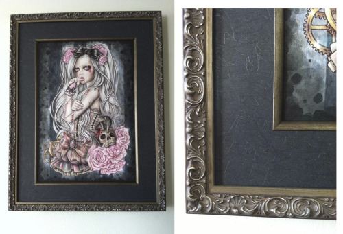 My illustration, “Damaged” in it’s new home.Thank you so much for this lovely picture Allan!! 