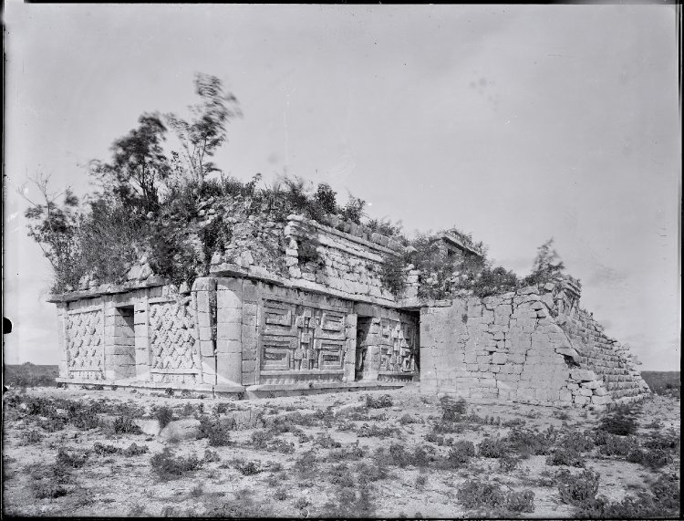 tlatollotl:  The Casa de Monjas at Chichen Itza before restoration, part 2Taken in