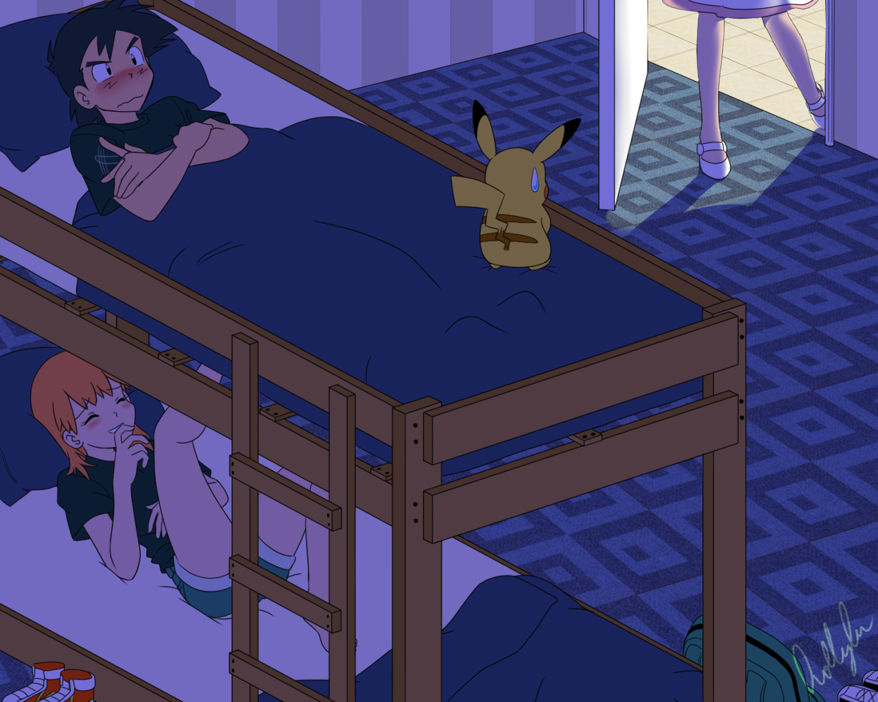 Ash And Misty Sleeping Ash And Misty Sleeping