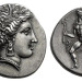 lionofchaeronea:Stater of the Arcadian polis of Pheneus. On the obverse, Demeter, wearing a grain wreath; on the reverse, Hermes with the infant Arcas. Artist unknown; ca.360-350 BCE. Photo credit: Classical Numismatic Group, Inc. http://www.cngcoins.com