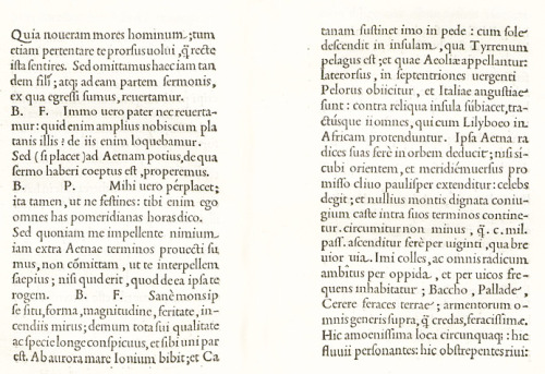 1 Pietro Bembo, De Aetna, printed by Aldus Manutius, 1495. Raffaello Santi, Portrait of Pietro Bembo