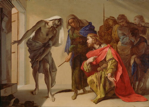 The Shade of Samuel Invoked by Saul, Bernardo Cavallino, ca. 1650-56
