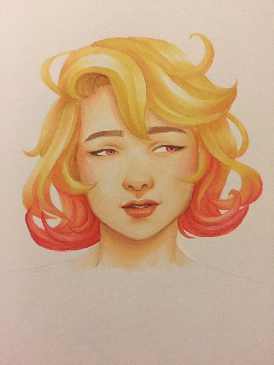 steviesammich:
“I colored that Roxy sketch from a while back w/ copics, and I’m not sure how I feel about it????
”